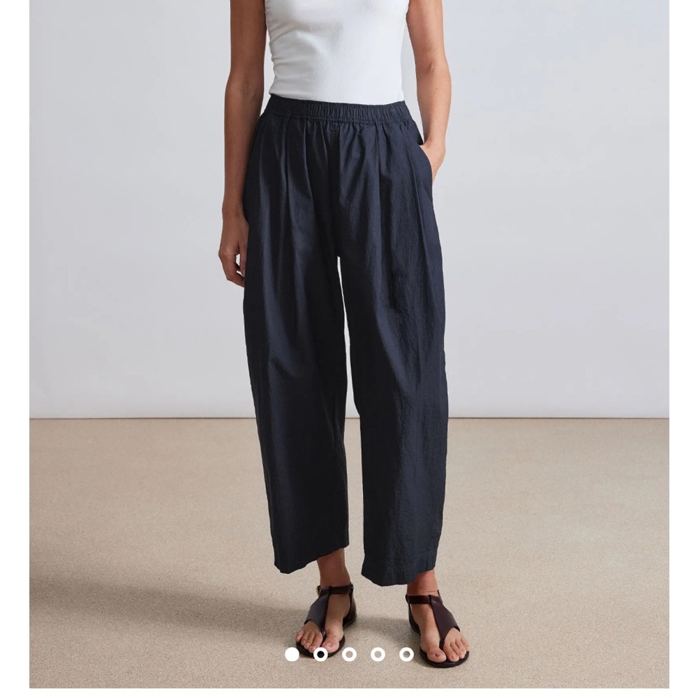 Apiece Apart Spa Pleat Pant Navy M